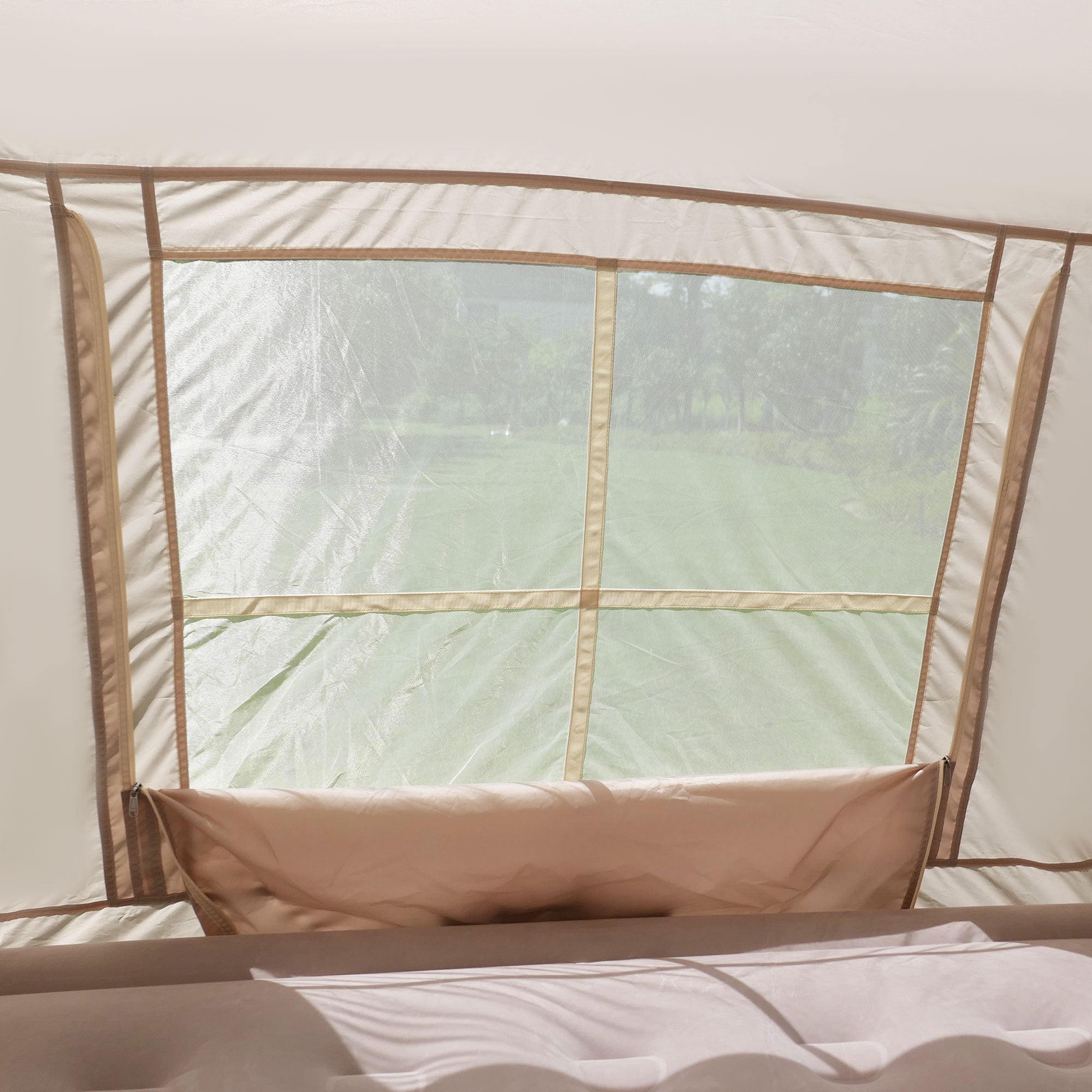 Inflatable Camping Tent 4 Season Windproof Glamping Tent With Pump_voghion.com